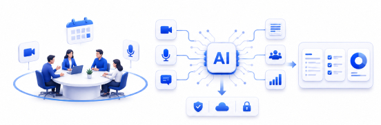 MeetIQ meeting AI illustration